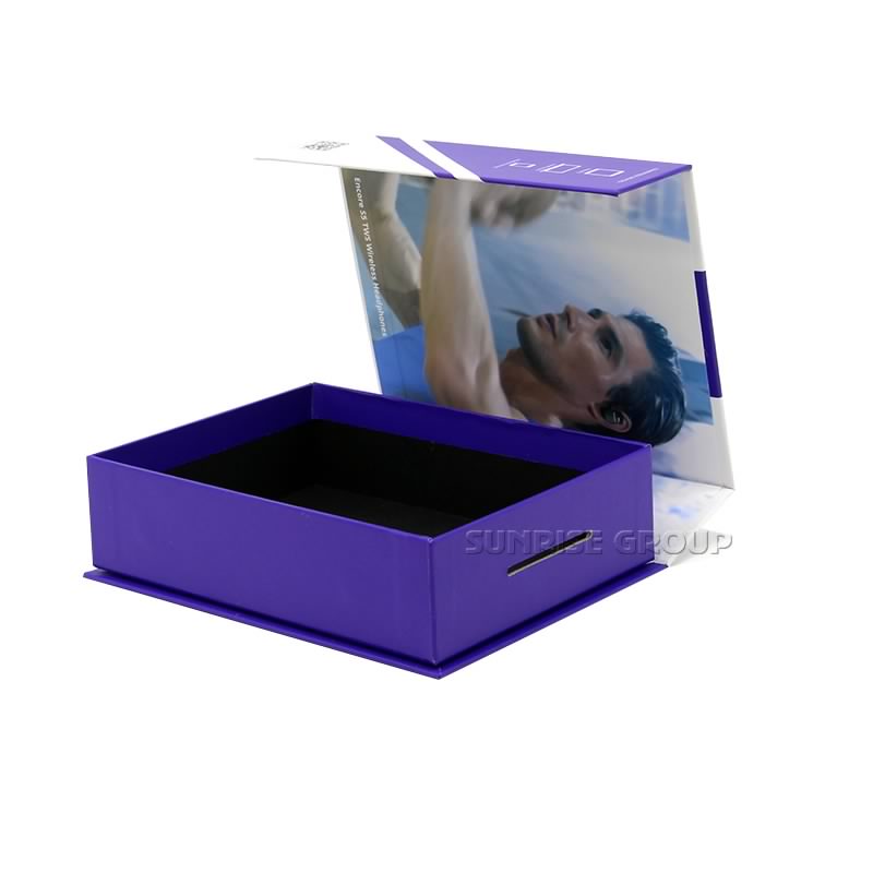 Προσαρμοσμένο σκληρό χαρτόνι μαγνητικό ακουστικό συσκευασίας δώρου