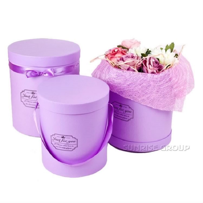 Λογότυπο εκτύπωσης προσαρμοσμένου λογότυπου Pure Color Flower Box