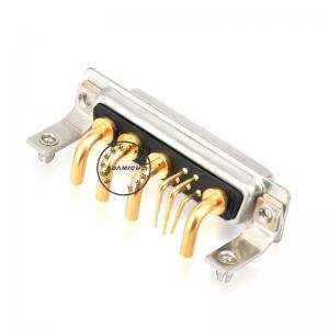 D-sub 9W4 τροφοδοσία θηλυκών συνδέσεων τύπου ορθής γωνίας