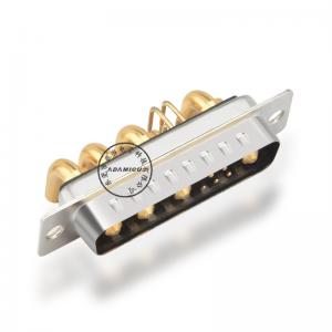 ορθή γωνία υψηλής ισχύος αρσενικό συνδετήρα d-sub 9w4 για PCB