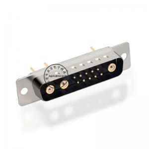 180 μοίρες συγκόλλησης 13W3 ομοαξονικό d sub αρσενικό συνδετήρα