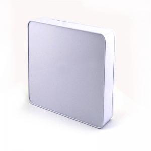 Τυποποιημένο τυποποιημένο κουτί από κασσίτερο μπισκότων σοκολάτας με ανάγλυφο λογότυπο