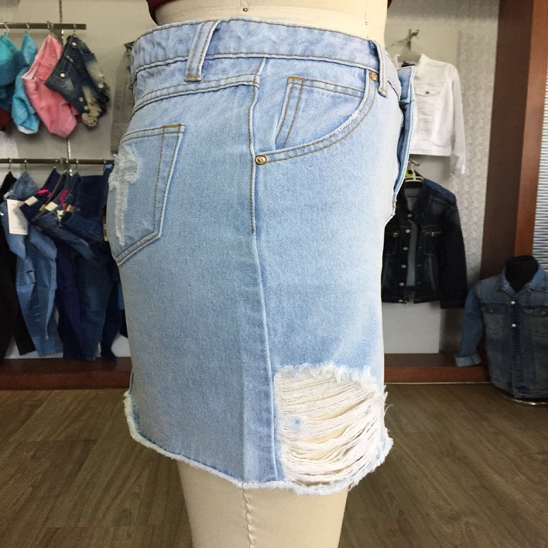 ζεστό φούστα denim φούστα πώλησης WSJL19068