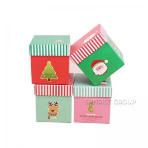 Μικρό τετράγωνο εκτύπωση χαρτιού Χριστουγεννιάτικη παραμονή δώρου