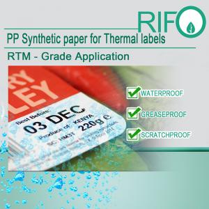 Ιδιωτική θερμική μεταφορά Roll Coated Blank Barcode αυτοκόλλητη ετικέτα