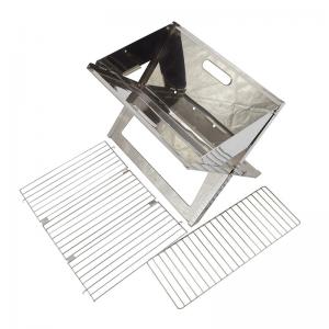 Από ανοξείδωτο ατσάλι, εύκολη μεταφορά αναδιπλούμενη φορητή grill κάρβουνο bbq