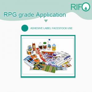 Αδιάβροχα αυτοκόλλητα ετικέτες συνθετικό λευκό υλικό BOPP με MSDS RoHS