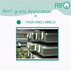 Ετικέτα ετικετών ετικετών ετικετών γραμμωτού κώδικα με θερμική επικάλυψη