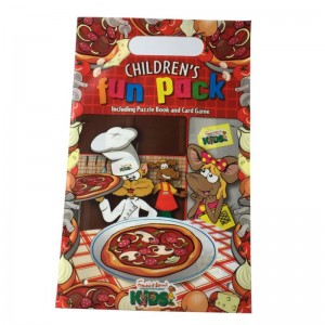 Πλήρης εκτύπωση πλαστικών σακουλών συσκευασίας αγορών με λαβή κοπής