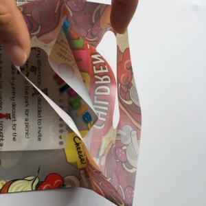 Πλήρης εκτύπωση πλαστικών σακουλών συσκευασίας αγορών με λαβή κοπής