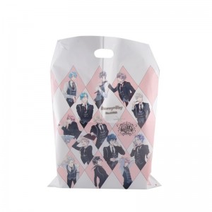 PE LDPE προσαρμοσμένη εκτύπωση πλαστικές τσάντες αγορών με το δικό του λογότυπο