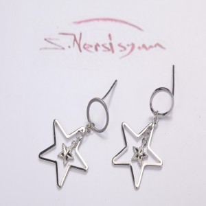 ασημένιο σκουλαρίκι