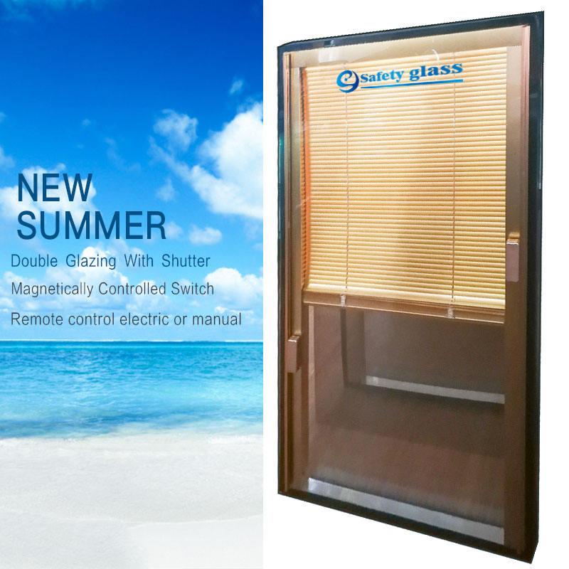 Ανοίχτες υαλοπίνακες Υψηλής ποιότητας προσαρμοσμένο μέγεθος Διπλά τζάμια από μονωτικό γυαλί με κλείστρο με περσίδες μαγνήτη