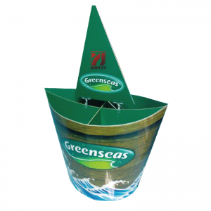 Διαφήμιση Προσαρμοσμένο τυπωμένο αναδίπλωμα Banner Stand Totem Εμφάνιση χαρτιού χαρτιού χαρτιού Standee