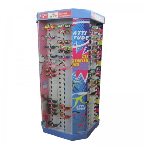 Προσαρμοσμένα γυαλιά εμφανίζουν ράφι / βάση πάγκου / χαρτόνι οθόνες απεικόνιση