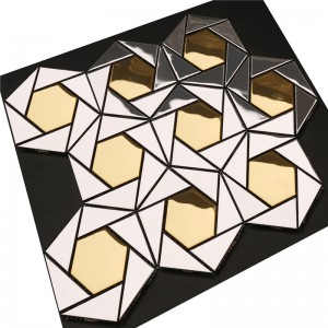 Όμορφη μεταλλική τοίχο Εικόνες διακόσμηση ψηφιδωτά μοτίβο