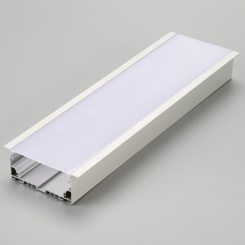 Flat PVC προφίλ αλουμινίου ή εξωθημένο LED περίβλημα από αλουμίνιο για ταινίες LED