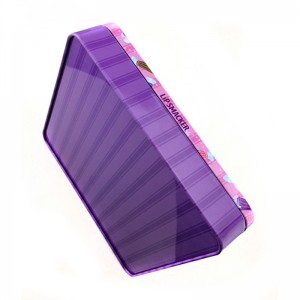 Μικρό τετράγωνο καλλυντικό κουτί για λείανση με το παράθυρο PVC