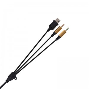 Ακουστικά τυχερού παιχνιδιού 7.1 Ήχος surround πάνω από το αυτί με έλεγχο έντασης