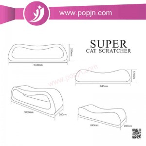 Pet scratch κυματοειδές χαρτόνι σχιστόλιθος γάτα και γάτα ξύσιμο σκάφους περικλείει