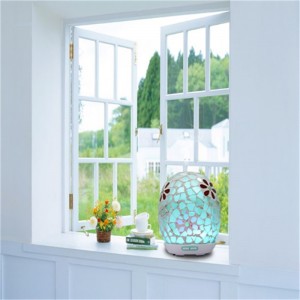 Υπερήχων ηλεκτρικών 2017 τάση μωσαϊκό γυάλινο λουλούδι αρώματος διαχύτη λουλούδι