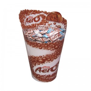 Προσαρμοσμένο Τρόφιμα Κατάστημα διπλής πλευράς Γόνδολα Σούπερ μάρκετ Ράφια Ράφι Cookie Βάση χαρτόνι