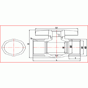 upvc threaeded σφαιρική βαλβίδα