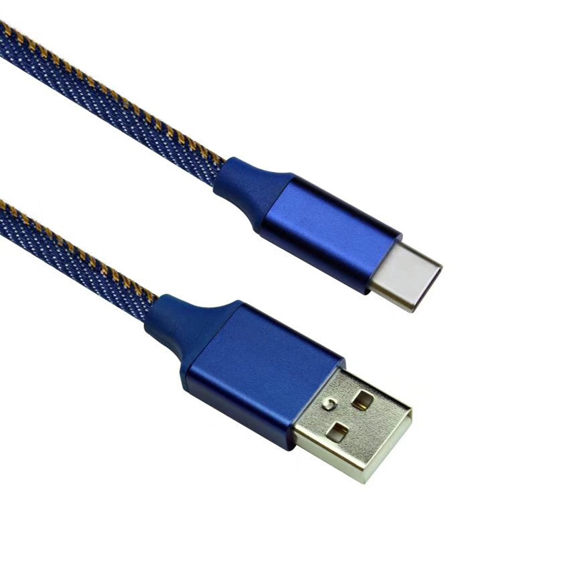 KPS-6403CB Καλώδιο USB από κράμα αλουμινίου denim