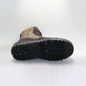 Camo Suede δερμάτινη ανώτερη αδιάβροχη μπότες κυνηγιού ανδρών