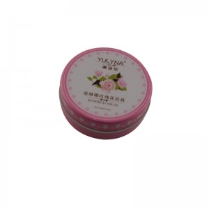 Μικρό στρογγυλό βάλσαμο για τα χείλη δύο τεμαχίων, καλλυντικό κουτί συσκευασίας