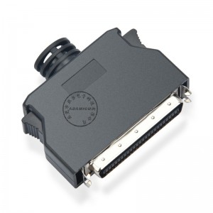 Κινέζος κατασκευαστής Μαύρη συγκόλληση SCSI HPCN 50 Pin Pin Connector Αρσενικό