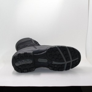 Μαύρες μπότες μαύρης μάχης με PU επίστρωση δέρματος