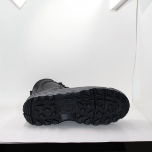 Γνήσια δερμάτινα στρατιωτικά στρατιωτικά πολεμιστικά μπότες ανδρών με φερμουάρ