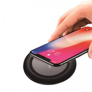 KPS-9502HCHot πωλούν 7.5W καθρέφτη μίνι γύρο QI ασύρματο φορτιστή για το τηλέφωνο