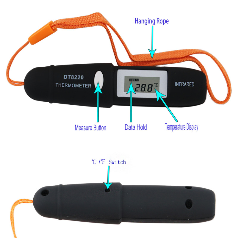 Κατασκευή υπερύθρων θερμόμετρο στυλό Mini Wearable Ασύρματη θερμόμετρο