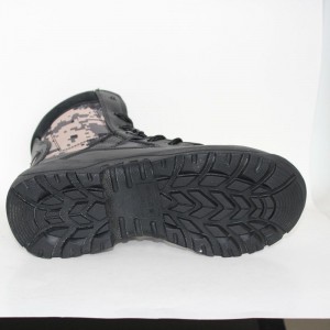 PU Coated δέρμα ανώτερων ανδρών Στρατιωτική Boot