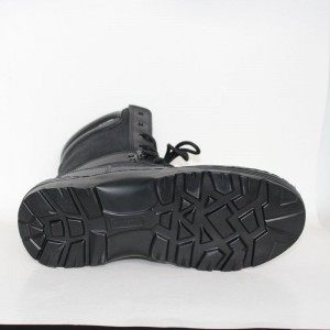 Υψηλό αστράγαλο μαύρο PU επίστρωση δερμάτινο ανώτερο στρατό τακτικής εκκίνησης