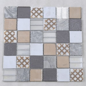 Τελευταία σχεδίαση αλουμινίου μεταλλικά μάρμαρο γυαλί μωσαϊκό κεραμίδι για κουζίνα Backsplash τοίχους