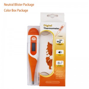 Ιατρικό ηλεκτρονικό θερμόμετρο Στοματική θερμοκρασία 30 δευτερόλεπτα ανάγνωση Εύκολο ακριβές και ορθικό θερμόμετρο με ένδειξη π...