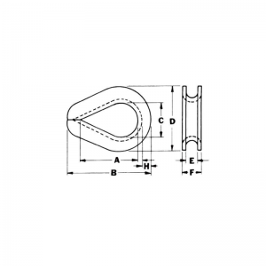 Έξτρα βαρέος τύπου G-414 γαλβανισμένο δαχτυλίδι