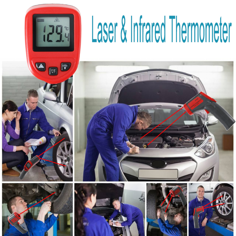 Ηλεκτρονικό Θερμόμετρο Θερμόμετρο με Υπέρυθρο Θερμομετρικό Laser