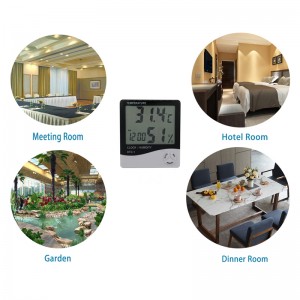 Θερμόμετρο εσωτερικού χώρου Μετρητής υγρασίας Μέτρηση θερμοκρασίας αισθητήρα Μετεωρολογικός σταθμός ψηφιακός