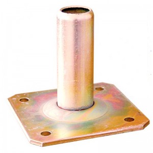 Σιδηρόδρομος πλάκα βάσης Κίτρινο σωλήνα πλάκας ψευδαργύρου 36mm