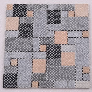 Πολυτελής Σχεδίαση Μπάνιου Glitter Crystal Glass Mixed Χρυσό Μεταλλικό Πλακάκι Μωσαϊκό Για Διακόσμηση Τοίχου