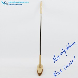 Βούρτσα δαπέδου Akbrand Μεγάλη μη εκτάσιμη κεφαλή από ανοξείδωτο χάλυβα τρίγωνο σωλήνα