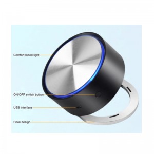 Hook Mini Αυτοκίνητο Hepa καθαριστής αέρα με επιφάνειες ηλεκτρολυτικής επίστρωσης και ατράκτου