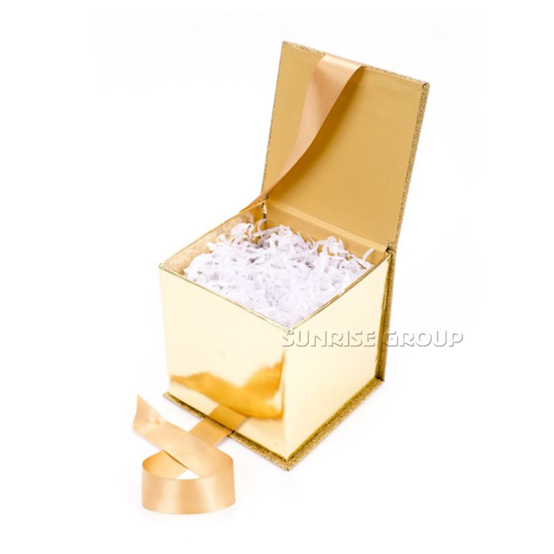 High-end Blingbling χρυσό χαρτί συσκευασίας δώρου για το γυάλινο κύπελλο