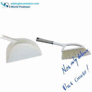 Akbrand Dustpan Βούρτσα βουρτσών με σχήμα μισού-φεγγαριού Dustpan