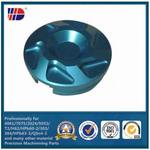 OEM Κατασκευαστής CNC Τόρνευση και φρεζάρισμα ανταλλακτικών αλουμινίου Ανταλλακτικά χρωμάτων ανοδικά