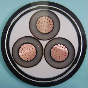 1-30KV 6mm 3 θωρακισμένο καλώδιο με θωράκιση πυρήνα IEC60502, SANS 1339, BS 6622, AS / NZS1429.1, NFC 33226, CSA C 68.5